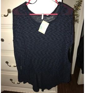 Women’s Sweater with black leather elbows